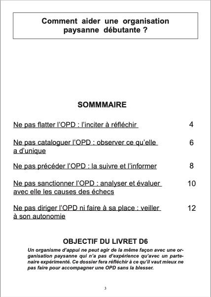 D6 sommaire